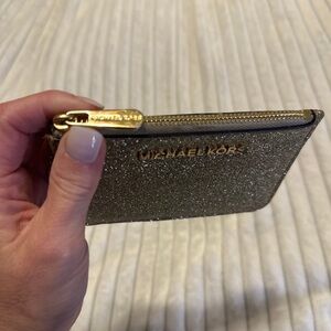 Michael Kors Sparkling Gold Card Holder